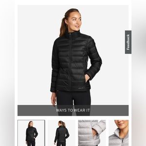 Eddie Bauer Womens Down Coat. Size L